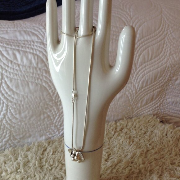 VTG 1979 Sterling Mexican Grape Cluster Necklace, 20" Chain, Inca, Aztec, SILVER - Picture 2 of 4